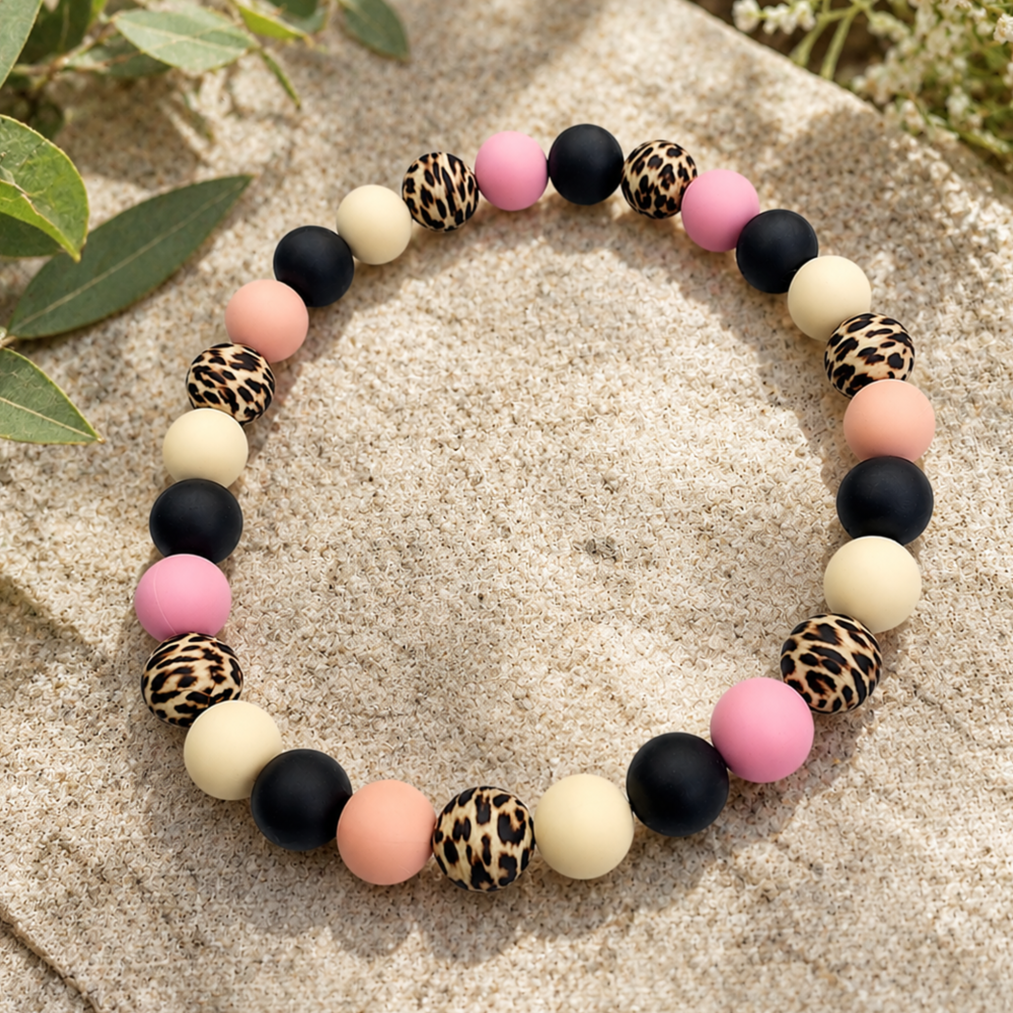 Hundeaccessoire Perlenhalskette „Wild Blossom“