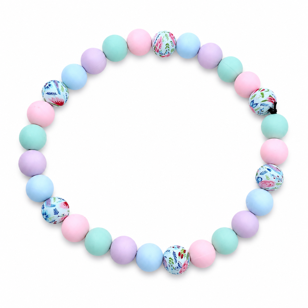 Hundeaccessoire Perlenhalskette „Pastel Garden"