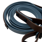 4-in-1 Biothane Leine Petrol/Dunkelbraun