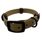 Biothane Halsband Beige/Dunkelbraun