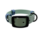 Biothane Halsband Sage Grün/Petrol Blau