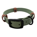 Biothane Halsband Foggy Grün/Hellbraun