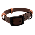 Biothane Halsband Dunkelbraun/Hellbraun