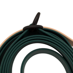 4-in-1 Biothane Leine Dunkelgrün/Powdertan