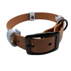 Biothane Halsband Hellbraun/Pastellblau