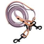 4-in-1 Biothane Leine flieder/peach