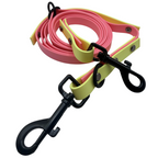 4-in-1 Biothane Leine Pastellpink/Pastellgelb