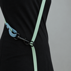 4-in-1 Biothane Leine sage grün/petrol blau